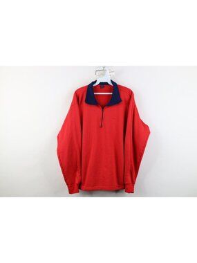 Vintage 90s Patagonia Capilene Mens 2XL Spell Out 1/4 Zip Fleece Sweatshirt USA